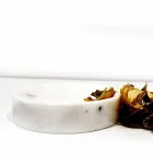 Samenstelling van 3 badkameraccessoires in gepolijst marmer, gemaakt in Italië - Trevio Viadurini