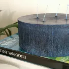 Samenstelling van 3 moderne ronde waskaarsen Made in Italy - Candie Viadurini