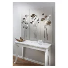 Samenstelling van 3 panelen met 3 boeketten bloemen gemaakt in Italië - Colleen Viadurini