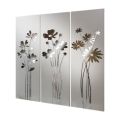 Samenstelling van 3 panelen met 3 boeketten bloemen gemaakt in Italië - Colleen