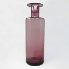 Samenstelling van 3 decoratieve vazen in gerookt, blauw en amethist glas - Infinity Viadurini