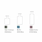 Samenstelling van 3 decoratieve vazen in gerookt, blauw en amethist glas - Infinity Viadurini