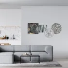 Samenstelling van 4 panelen met de stilering van de kus Made in Italy - Kanna Viadurini