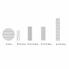 Samenstelling van 4 vazen en middelpunt in handbeschilderd porselein - Liberio Viadurini