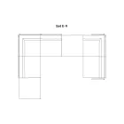 Samenstelling van tuinbank Made in Italy - Rubik Viadurini