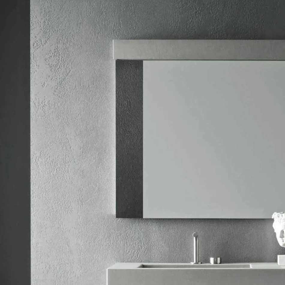 Samenstelling van handgemaakte meubels voor moderne designbadkamers op de grond - Farart3 Viadurini