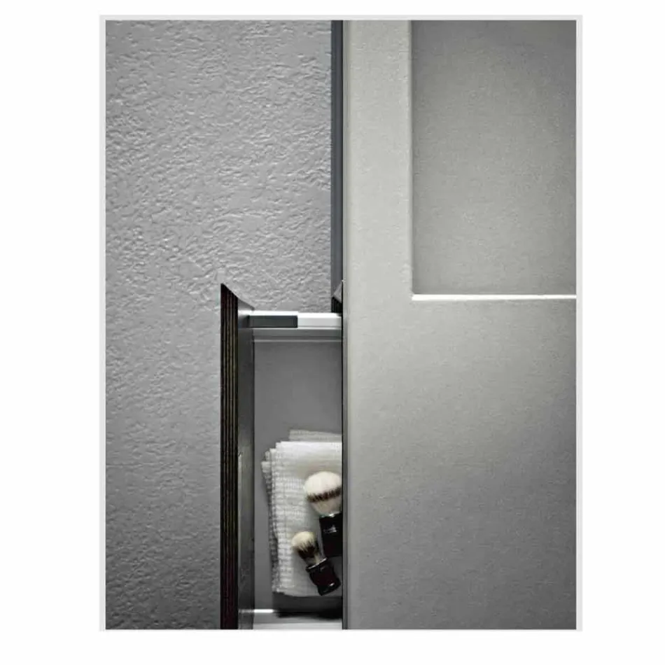 Samenstelling van handgemaakte meubels voor moderne designbadkamers op de grond - Farart3 Viadurini