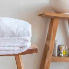 Samenstelling van badkamermeubels in massief teak met modern design - Azina Viadurini