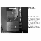 Samenstelling van meubels voor de badkamer van modern design - Callisi13 Viadurini