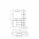 Samenstelling van meubels voor de badkamer van modern design - Callisi13 Viadurini