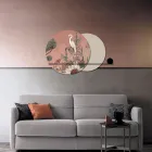 Samenstelling van houten panelen met tropische print Made in Italy - Haïti Viadurini