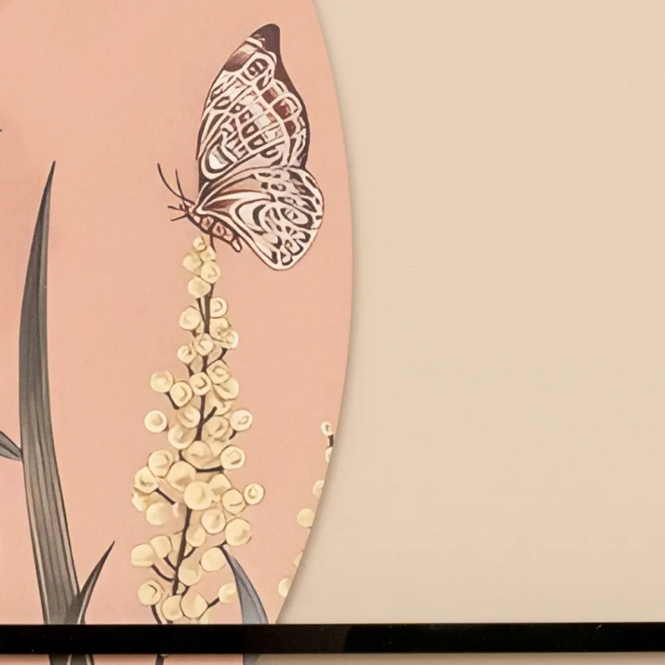 Samenstelling van houten panelen met tropische print Made in Italy - Haïti Viadurini