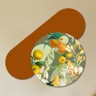 Compositie van houten schilderijen met papegaaiprint, gemaakt in Italië - Egypte Viadurini