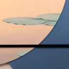 Compositie van houten schilderijen met vogelprint Made in Italy - Belize Viadurini