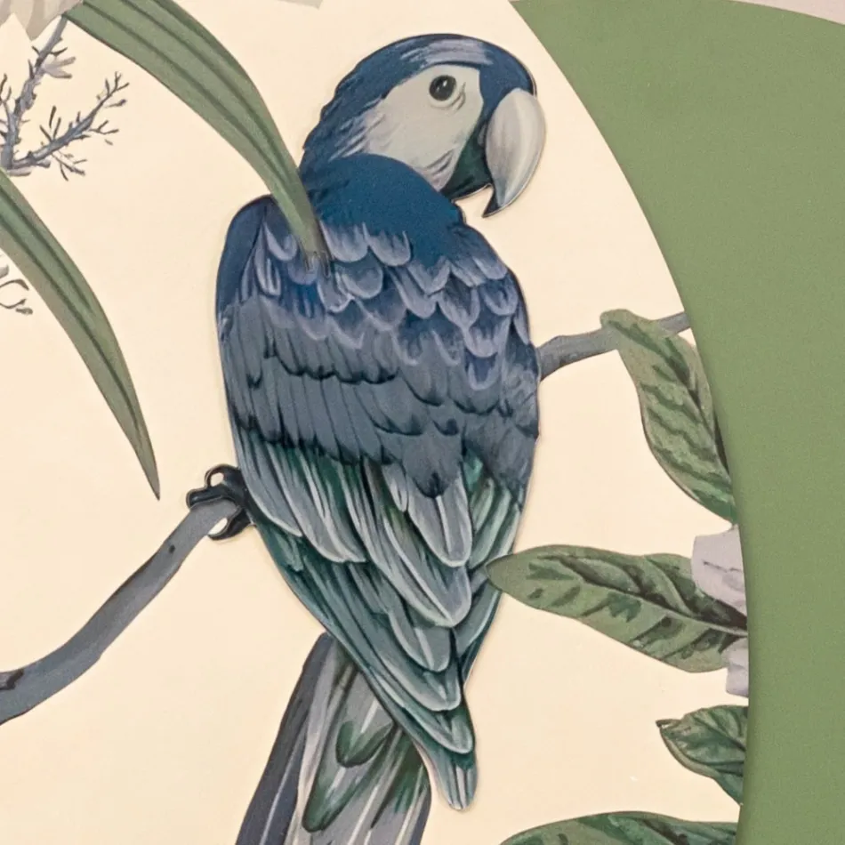 Compositie van houten schilderijen met tropische print Made in Italy - Jamaica Viadurini