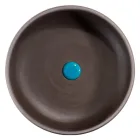 Vrijstaande badkamerkast samenstelling blauwe kleur inclusief accessoires - Maryse Viadurini