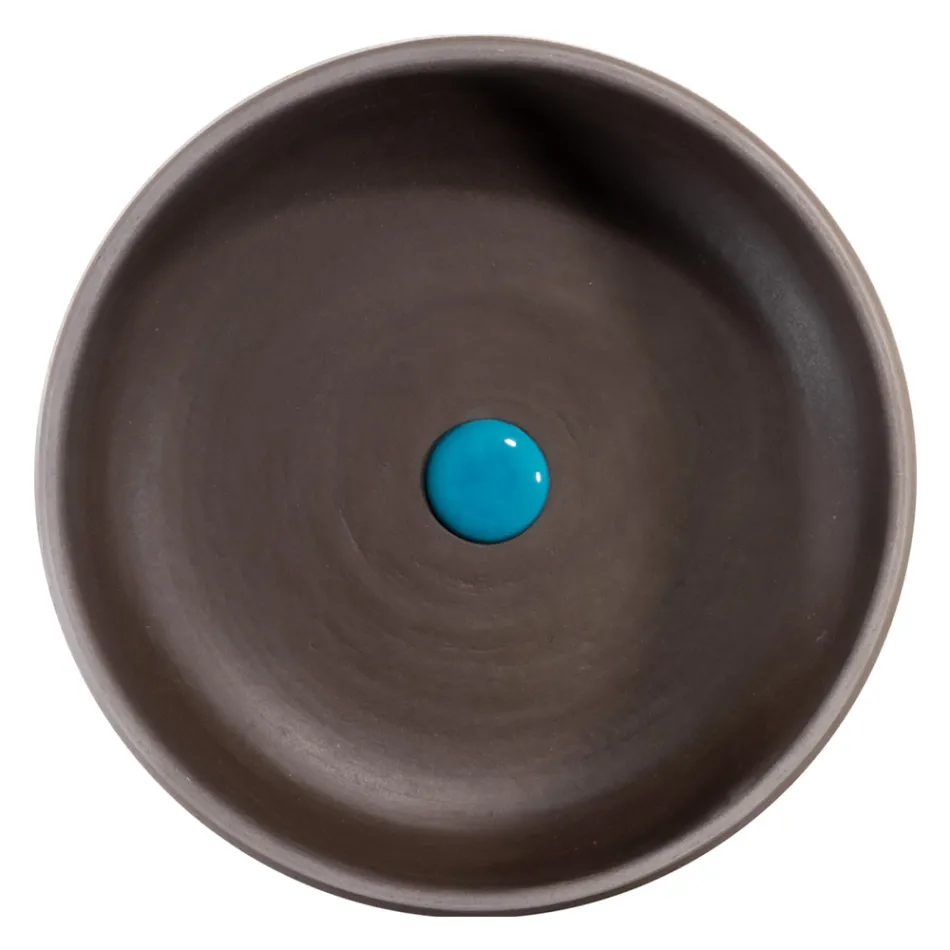 Vrijstaande badkamerkast samenstelling blauwe kleur inclusief accessoires - Maryse Viadurini