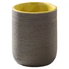 Gele badkamerkastsamenstelling met meegeleverde accessoires - Carolie Viadurini