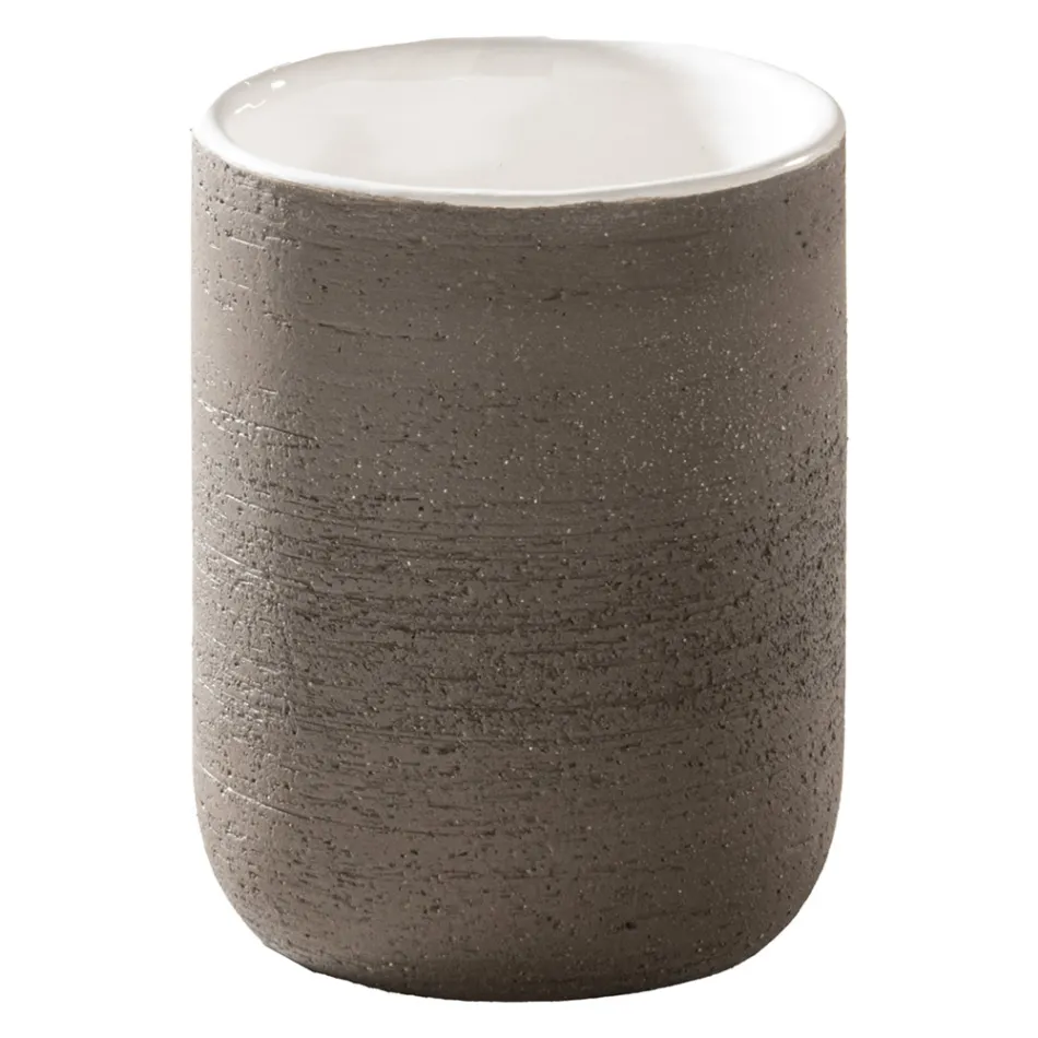 Witte badkamerkastcompositie met spiegel en accessoires inbegrepen - Carolie Viadurini