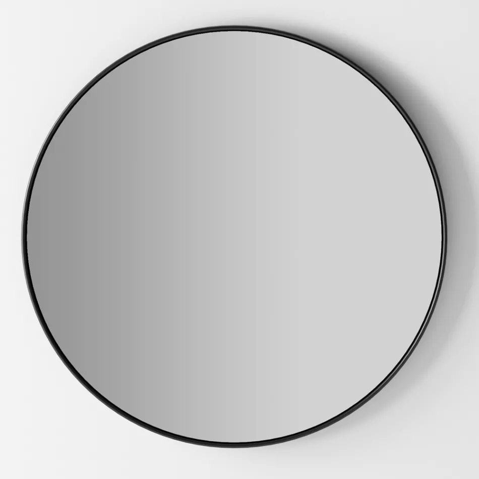 Samenstelling badkamermeubel met wastafel, voet en spiegel Made in Italy - Hoscar Viadurini