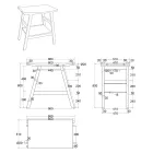 Badkamerkast Compositie met hars wastafel, kast en accessoires - Patryk Viadurini