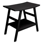 Zwarte badkamerkastcompositie met grote plank en accessoires - Patryk Viadurini