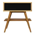 Zwart aanrecht badkamerkast samenstelling met meegeleverde accessoires - Carolie Viadurini