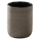 Zwart aanrecht badkamerkast samenstelling met meegeleverde accessoires - Carolie Viadurini