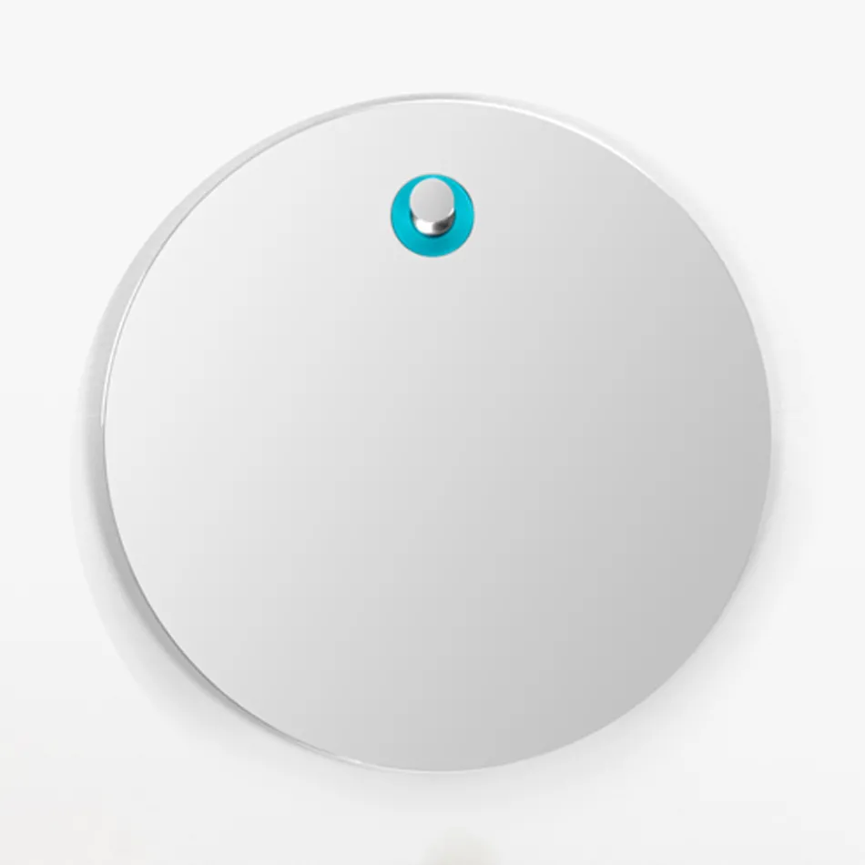 Blauwe staande badkamermeubelsamenstelling met moderne designaccessoires - Patryk Viadurini