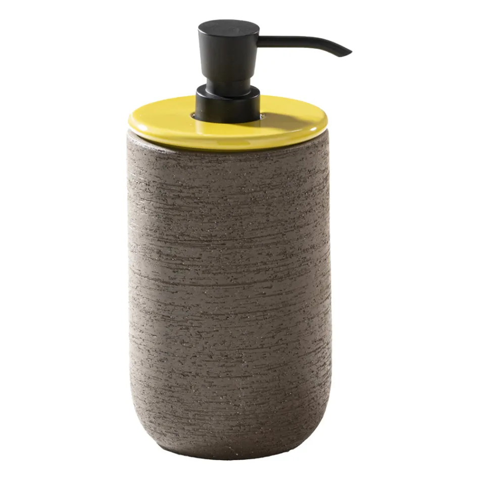 Badkamermeubelcompositie met accessoires en leembassin - Carolie Viadurini