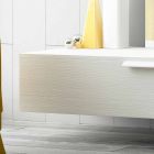 Moderne houten gelakte badkamermeubelsamenstelling Viadurini