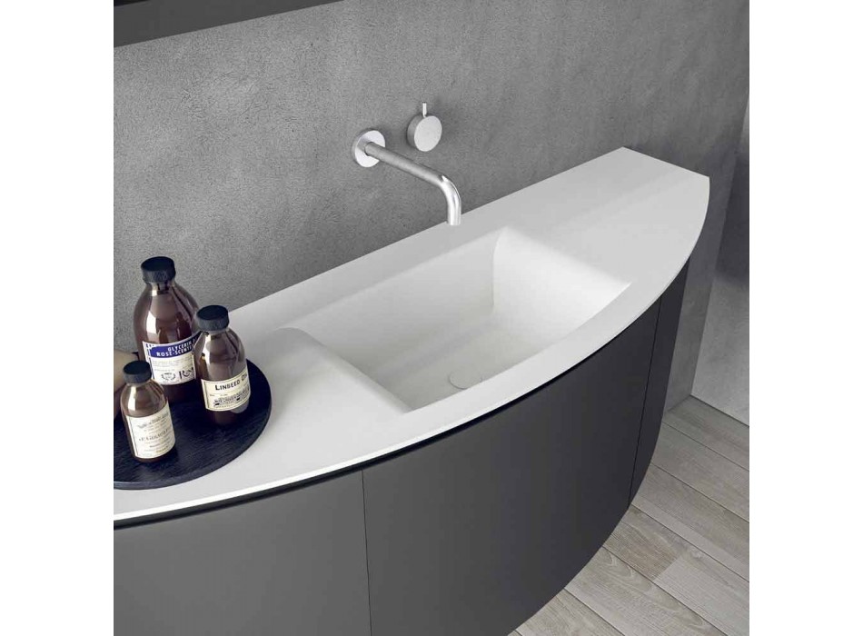 Modern design hangende badkamermeubelsamenstelling - Callisi3 Viadurini