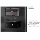 Modern design hangende badkamermeubelsamenstelling - Callisi3 Viadurini