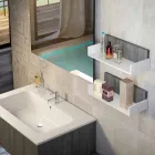 Houten meubelsamenstelling gemaakt in Italië forlì suspension badkamer Viadurini