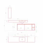 Moderne en hangende badkamermeubelsamenstelling, Made in Italy Design - Callisi1 Viadurini