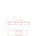 Moderne en hangende samenstelling van design badkamermeubels - Callisi2 Viadurini