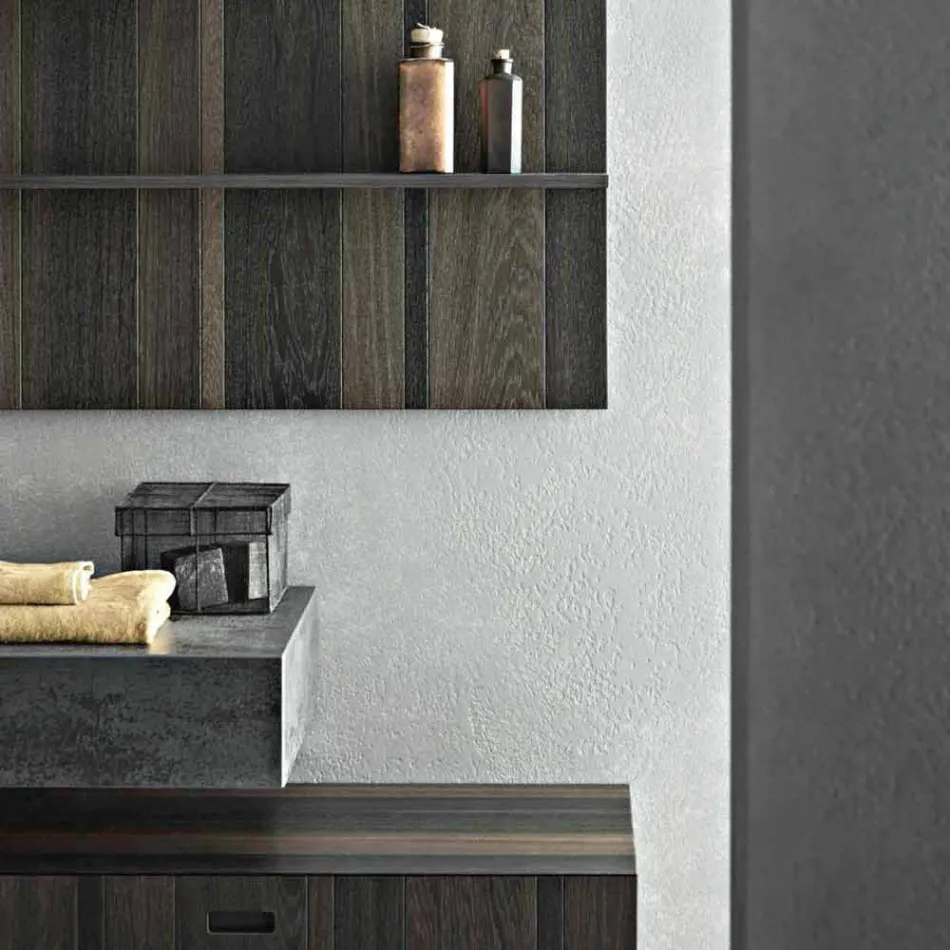 Compositie voor hangende badkamer en modern design Made in Italy - Farart9 Viadurini