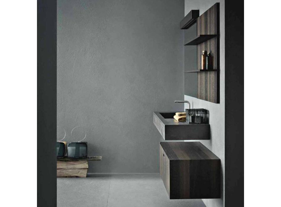 Compositie voor hangende badkamer en modern design Made in Italy - Farart9 Viadurini