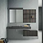 Compositie voor hangende badkamer en modern design Made in Italy - Farart9 Viadurini
