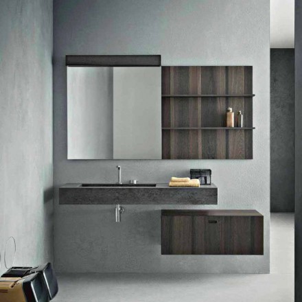 Compositie voor hangende badkamer en modern design Made in Italy - Farart9 Viadurini