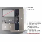 Badkamersamenstelling, modern Italiaans designophanging - Callisi10 Viadurini