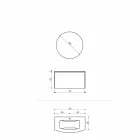 Compositie voor de hangende badkamer van modern design Made in Italy - Callisi11 Viadurini