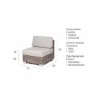 Terras compositie met de hand geweven structuur Rita Viadurini