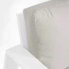 Compositie buitenwoonkamer in aluminium met stoffen kussens - Yoshi Viadurini