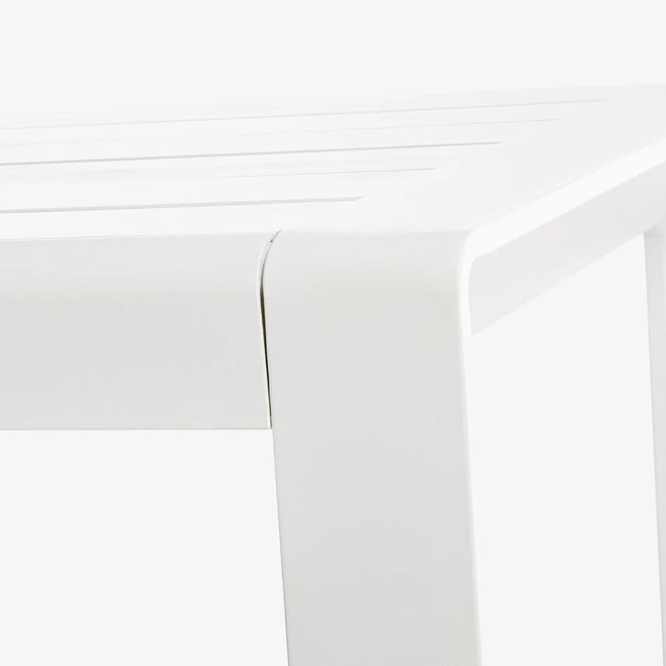 Compositie voor buitenwoonkamer in aluminium en stof, Homemotion - Francine Viadurini