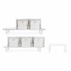 Samenstelling buitenwoonkamer in aluminium en stof Homemotion - Francine Viadurini