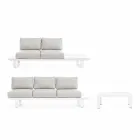 Samenstelling buitenwoonkamer in aluminium en stof Homemotion - Francine Viadurini