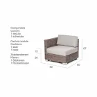 Samenstelling leven van ambachten tuin Ania, modern design Viadurini