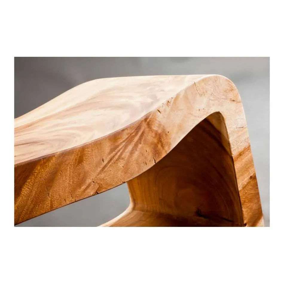 Opgeschorte samenstelling van badkamermeubels in modern teakhout - Kristi Viadurini