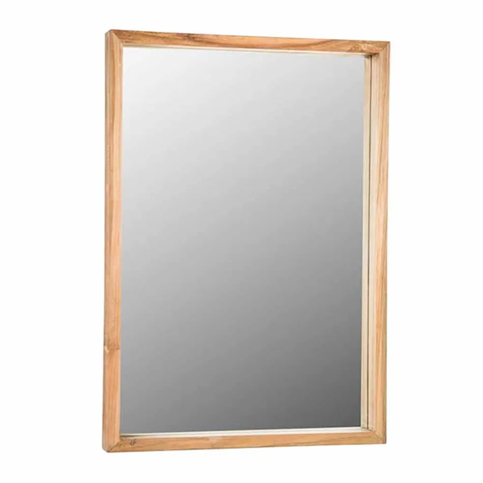 Opgeschorte samenstelling van badkamermeubels in modern teakhout - Kristi Viadurini